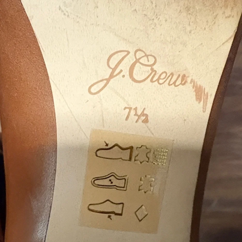 J Crew Brown Leather Ankle Boots